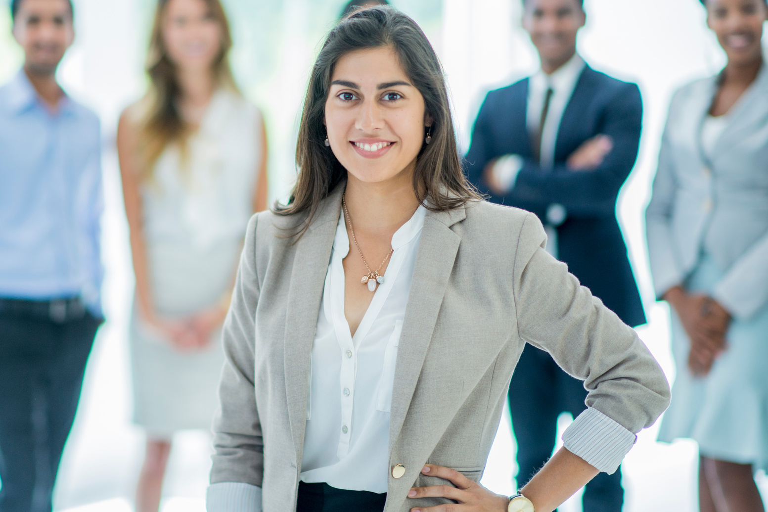 Smiling Corporate Business Woman